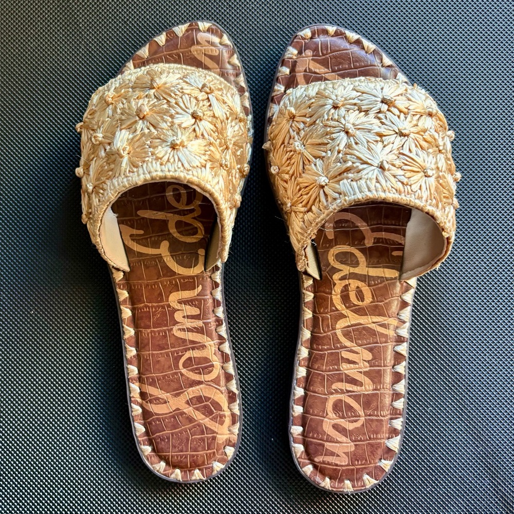Sam Edelman GIOVANNA RAFFIA SLIDE SANDAL